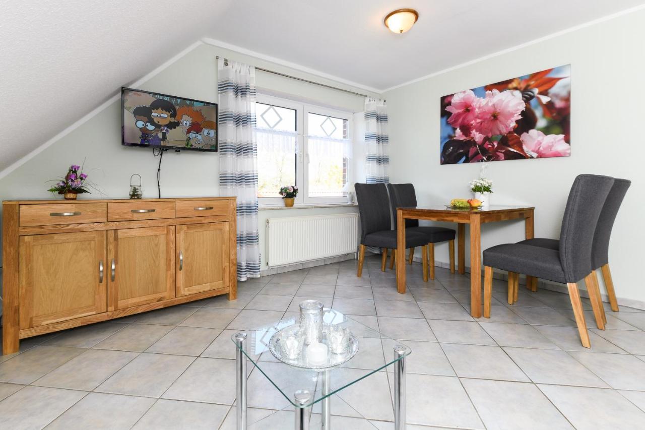 Ferienwohnung Muehlenblick Auf Dem Ferienhof Eschen Moorweg Bagian luar foto